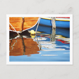 Farbige Boote Griechenlands Postkarte