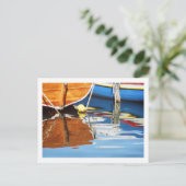 Farbige Boote Griechenlands Postkarte (Stehend Vorderseite)