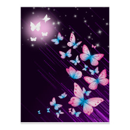 Farbige botanische Fantasie-Kunst Poster