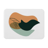 Farbige botanische Formen Magnet (Horizontal)