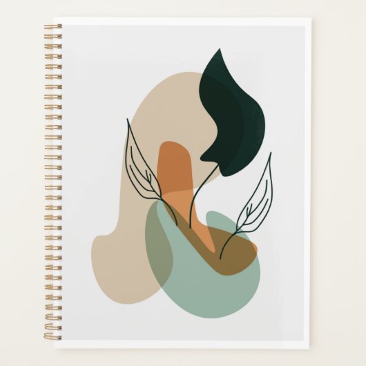 Farbige botanische Formen Planer (Vorderseite)