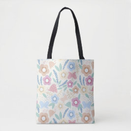 Farbige Botanische Tote-Tasche Design Tasche