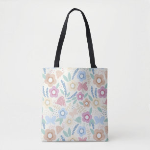 Farbige Botanische Tote-Tasche Design Tasche
