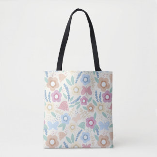 Farbige Botanische Tote-Tasche Design Tasche