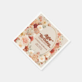 Farbige Bouquet Terracotta-Dusche Jeglicher Geburt Serviette (Ecke)