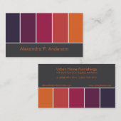 Farbige Boutique (v9) Visitenkarte (Vorne/Hinten)