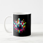 Farbige Bowling Game Day Bowling Niedlich Colorspl Kaffeetasse (Links)