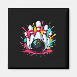Farbige Bowling Game Day Bowling Niedlich Colorspl Magnet