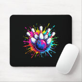 Farbige Bowling Game Day Bowling Niedlich Colorspl Mousepad (Mit Mouse)
