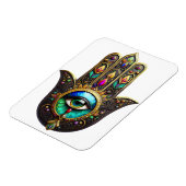 Farbige braune Gold Hamsa Regenbogenfarbe Drittes Magnet (Linke Seite)