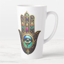 Farbige braune Gold Hamsa Regenbogenfarbe Drittes