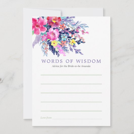 Farbige Brautparty für Wasserfarben Einladung (Vorderseite)