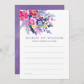 Farbige Brautparty für Wasserfarben Einladung (Vorne/Hinten)