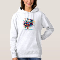 Farbige Breakdance-Girl-Kunst