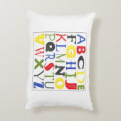 Farbige Briefe von Megan Meagher Dekokissen (Rückseite(Vertikal))