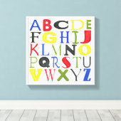 Farbige Briefe von Megan Meagher Leinwanddruck (Insitu (Holzboden))