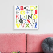 Farbige Briefe von Megan Meagher Leinwanddruck (Insitu (Wohnzimmer))