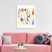 Farbige Briefe von Megan Meagher Leinwanddruck (Insitu (Wohnzimmer))