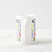 Farbige Briefe von Megan Meagher Porzellantasse (Rückseite)