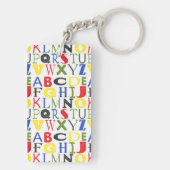 Farbige Briefe von Megan Meagher Schlüsselanhänger (Rückseite)