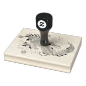 Farbige Briefmarke - Koi Carp Fish Gummistempel (Stempel)