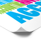 Farbige Buchführung Poster (Ecke)