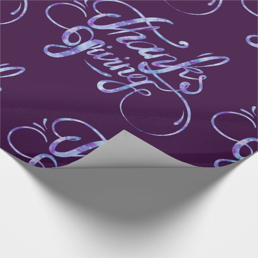 Farbige Buchstaben - Erntedank Geschenkpapier (Ecke)