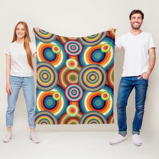 Farbige Bullseyes Fleecedecke (Beispiel)