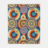 Farbige Bullseyes Fleecedecke (Vorderseite)