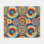 Farbige Bullseyes Fleecedecke (Vorderseite (Horizontal))