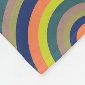 Farbige Bullseyes Fleecedecke (Ecke)