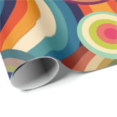 Farbige Bullseyes Geschenkpapier (Rolleneckpunkt)