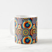 Farbige Bullseyes Kaffeetasse (Vorderseite Links)