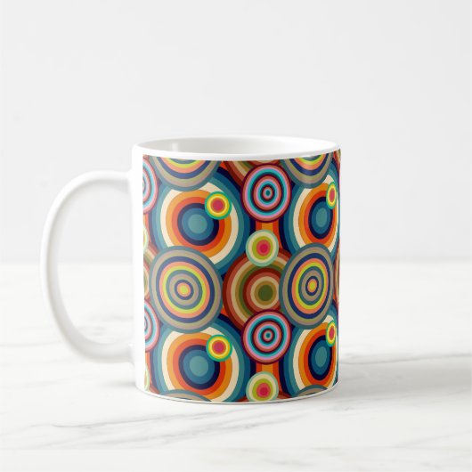 Farbige Bullseyes Kaffeetasse (Links)