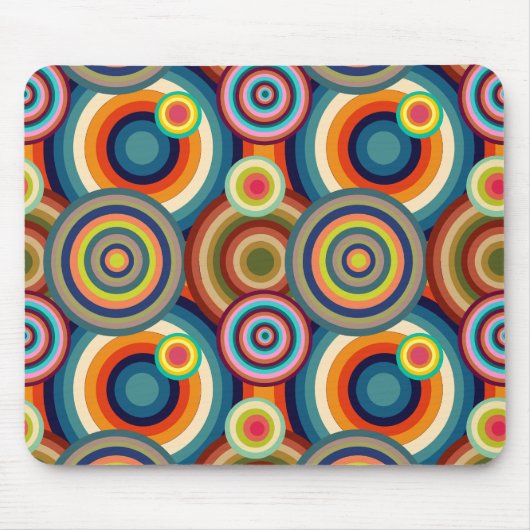 Farbige Bullseyes Mousepad (Vorne)