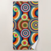 Farbige Bullseyes Strandtuch (Vorderseite)