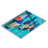 Farbige Buoys Notizblock (Linke Seite)