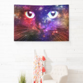 Farbige Bursts Galaxie Katze  Banner (InSitu)