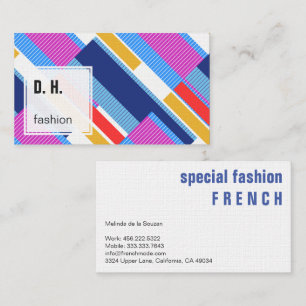 Farbige Business Card für modernes geometrisches D Visitenkarte