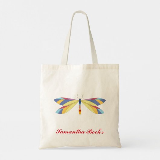 Farbige Butterfly Library Bag Tragetasche (Rückseite)