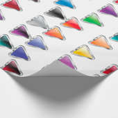 Farbige Button-Symbole Geschenkpapier