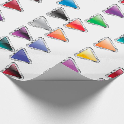 Farbige Button-Symbole Geschenkpapier