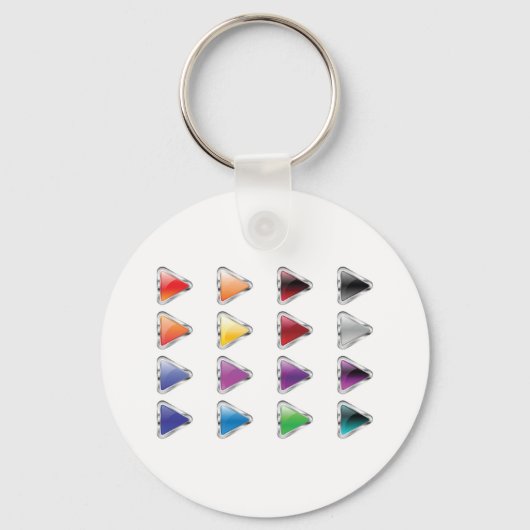 Farbige Button-Symbole Schlüsselanhänger (Vorderseite)