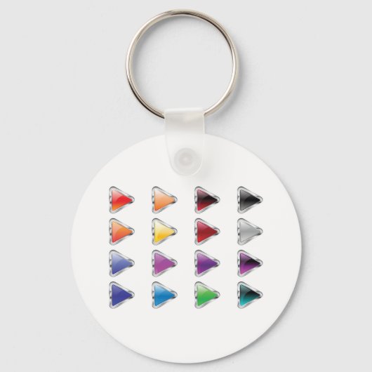 Farbige Button-Symbole Schlüsselanhänger (Rückseite)