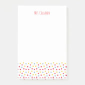 Farbige Buttons Post-It Notizen (Vorderseite)
