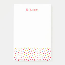 Farbige Buttons Post-It Notizen