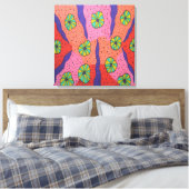 Farbige Candies Abstrakt Art Print Leinwanddruck (Insitu (Schlafzimmer))