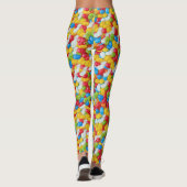 Farbige Candy Beans Delights, Leggings (Rückseite)