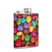 Farbige Candy Buttons Flachmann (Rechts)