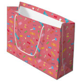 Farbige Candy Dreams Geschenktasche Große Geschenktüte (Vorderseite Schrägansicht)